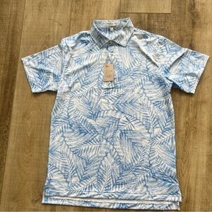 NWT Peter Millar SUMMER COMFORT CROWN SPORT Sz M Golf Polo Shirt SUN PROTECTION